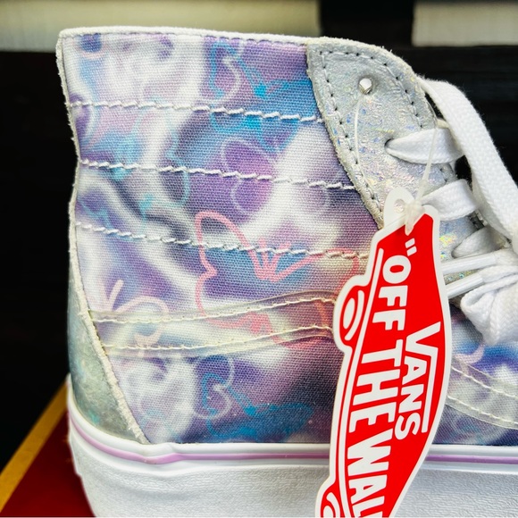 NIB Vans Sk8-Hi Tapered Butterfly Dreams Platform Sparkle Sneakers - Picture 3 of 13